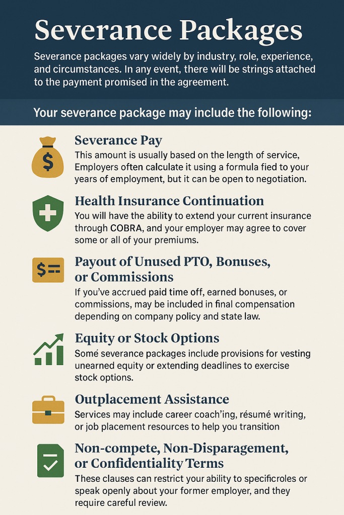 What is included in a Severance Package